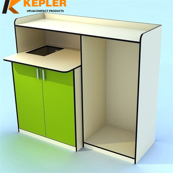 Kepler Customized manufacturer of compact laminate durable hpl hospital bedside medical table top cabinet panel