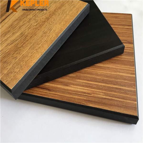 Kepler wood grain 6mm 8mm rich color widely used phenolic compact laminate wall cladding board hpl panel manufacturer in China