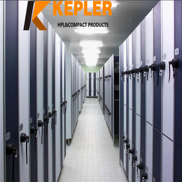 Kepler modern 1 tier 2tier HPL compact laminate safe luggage locker for spa gym swimming pool