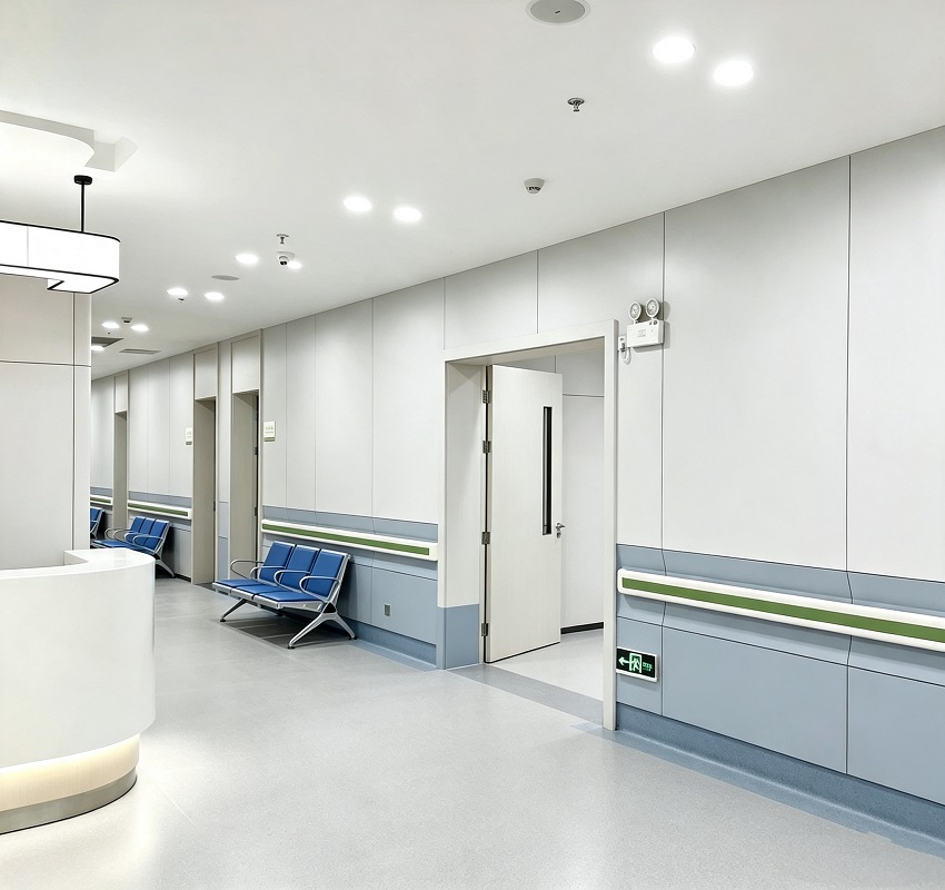 1220*3050mm Anti Bacterial Formica Phenolic Formica HPL Compact Laminated Board for Hospital Clinic Treatment Room Corridor Wall Cladding Panel 