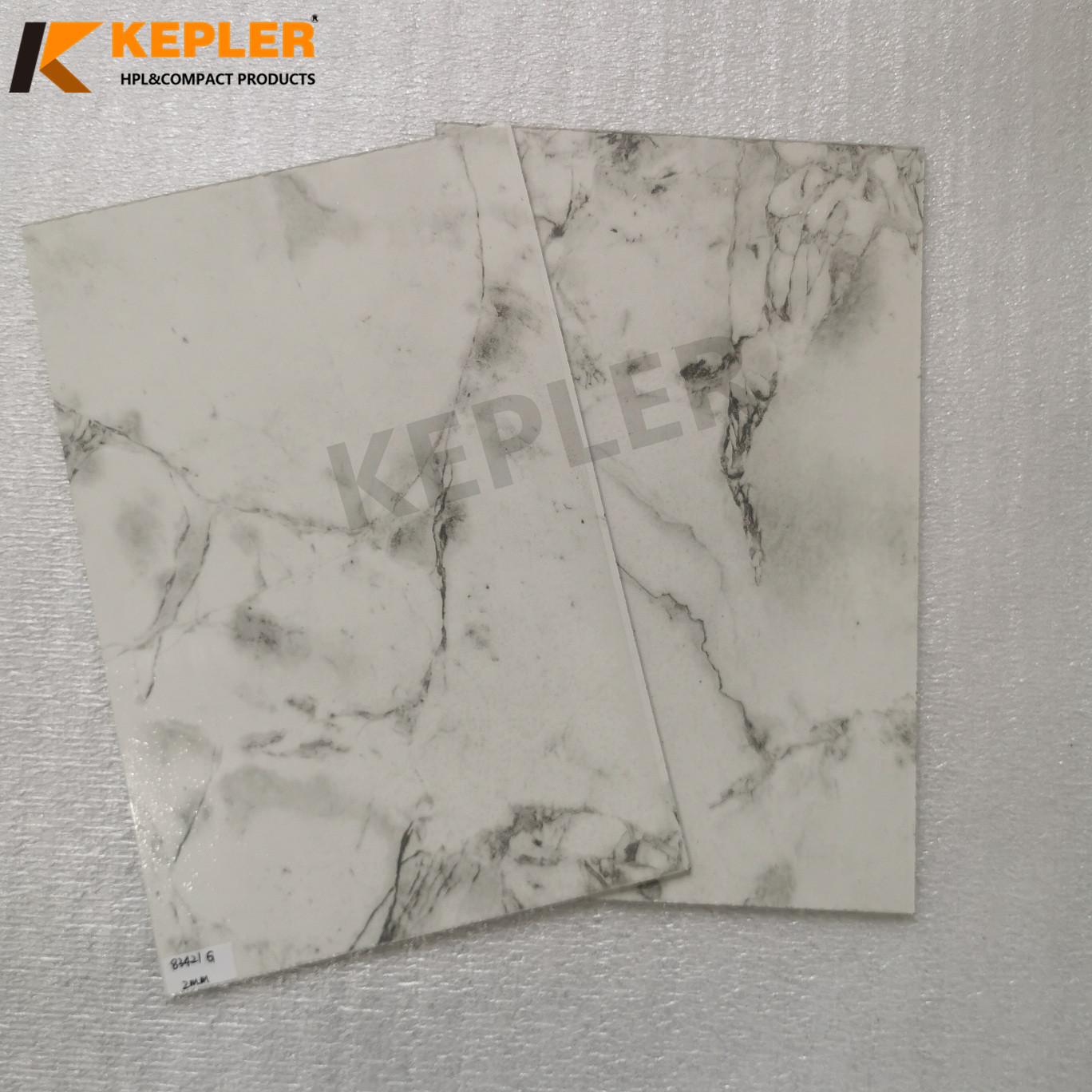Waterproof 2mm White Marble Glossy Finish Phenolic HPL Compact Laminate Board for Bathroom Wall Cladding