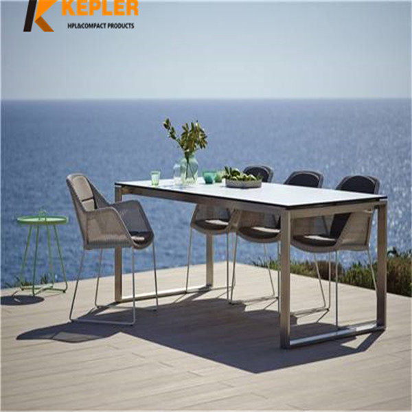 China manufacturer compact laminate durable outdoor anti-UV waterproof hpl table tops