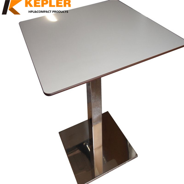Kepler Low Price New Design Cafe Restaurant Hpl Phenolic Resin Compact Laminate Table Top