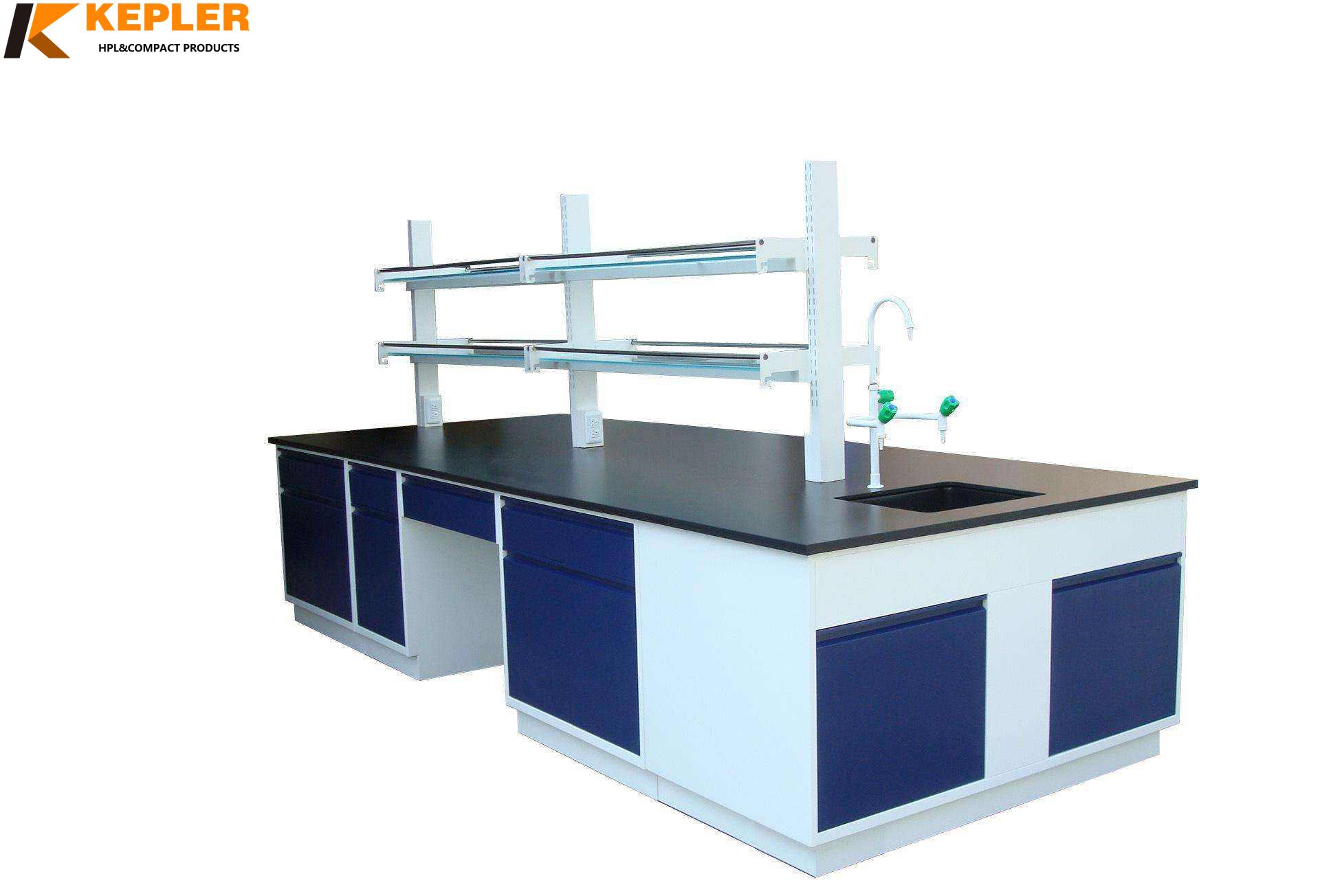 Kepler 12.7mm black core chemical and corrosion resistant phenolic compact hpl lamniate work table tops and bench panel