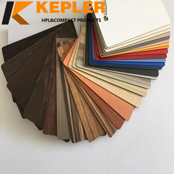 Kepler customize high quality rich color waterproof high pressure melamine laminate hpl sheets
