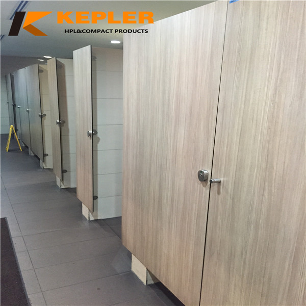 Kepler 12 mm thickness woodgrain color hpl toilet partition panels with high quality Kepler 12 mm thickness woodgrain color hpl toilet partition panels with high quality