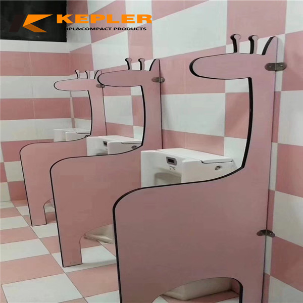 Kepler customized size environmental friendly kindergarten hpl urinal partition divider screen material