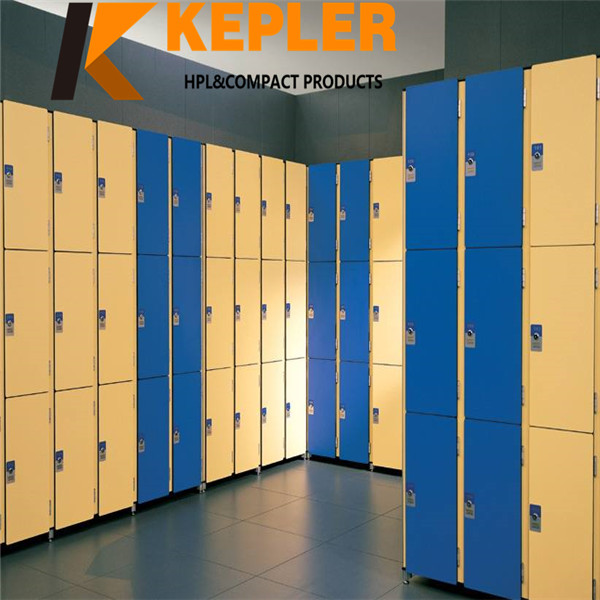 Kepler waterproof hpl swimming pool lockers compact laminate spa locker manufacturer