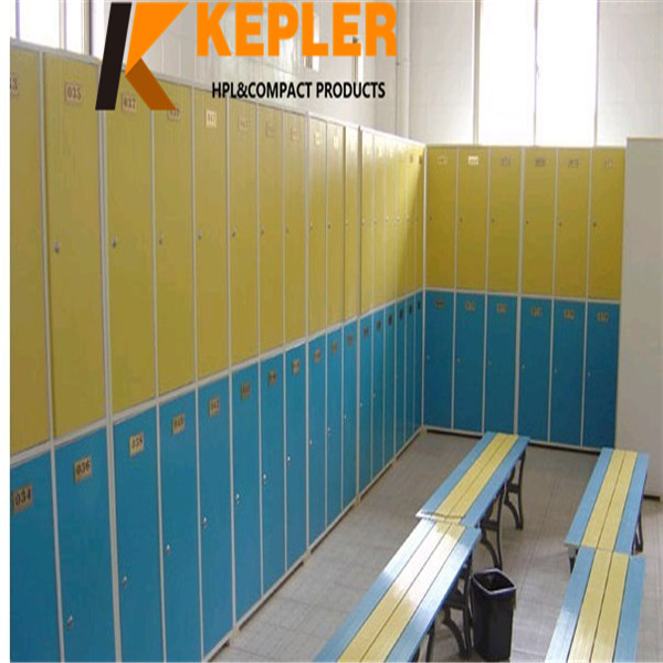 Kepler Waterproof and Moistureproof Rich Color Phenolic Compact Laminate Locker Bathroom Cabinet