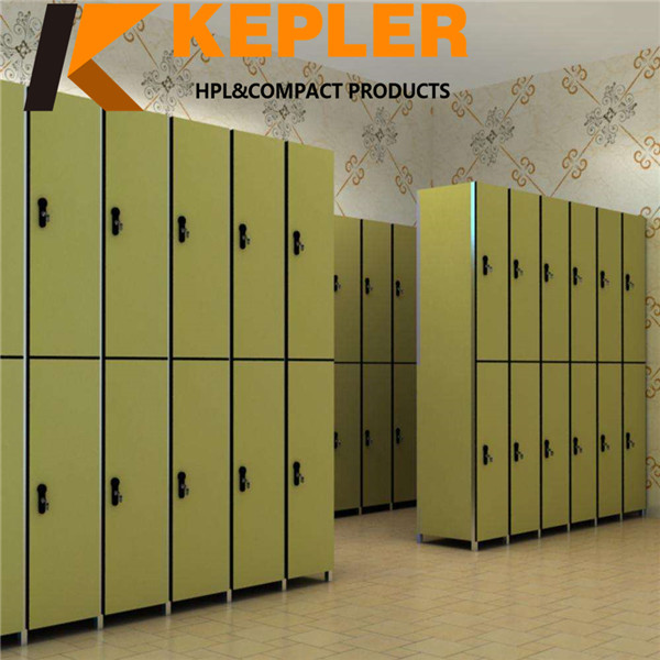 Kepler modern factory price compact laminate HPL waterproof staff locker cabinet for changing room