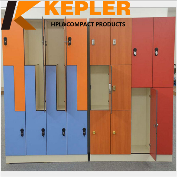 Kepler fireproof waterproof durable customized rich color hpl compact school student locker system for sale