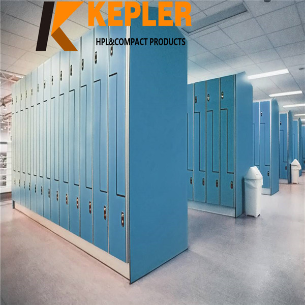 Kepler Compact Laminate Panel Z Shape Locker for Changing Room