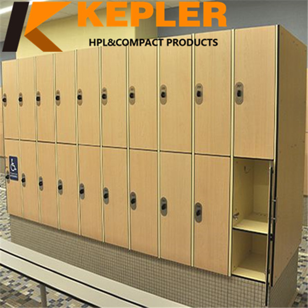 Kepler excellent quality compact laminate hpl office supermarket hospital school locker cabinet supplier