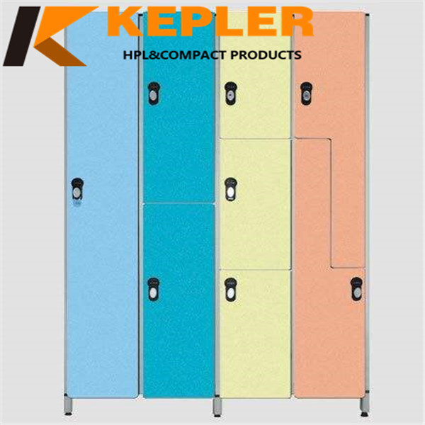 Kepler Customized Compact Laminate Phenolic HPL Gym Lockers System supplier in China