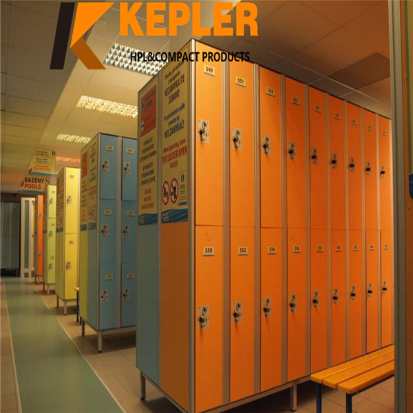 Kepler customize 12mm thickness waterproof solid color phenolic compact hpl locker