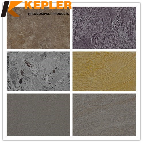 Kepler 6mm 8mm Thick Decorative Anti-UV Waterproof  Exterior Facade Compact Laminate HPL Panel