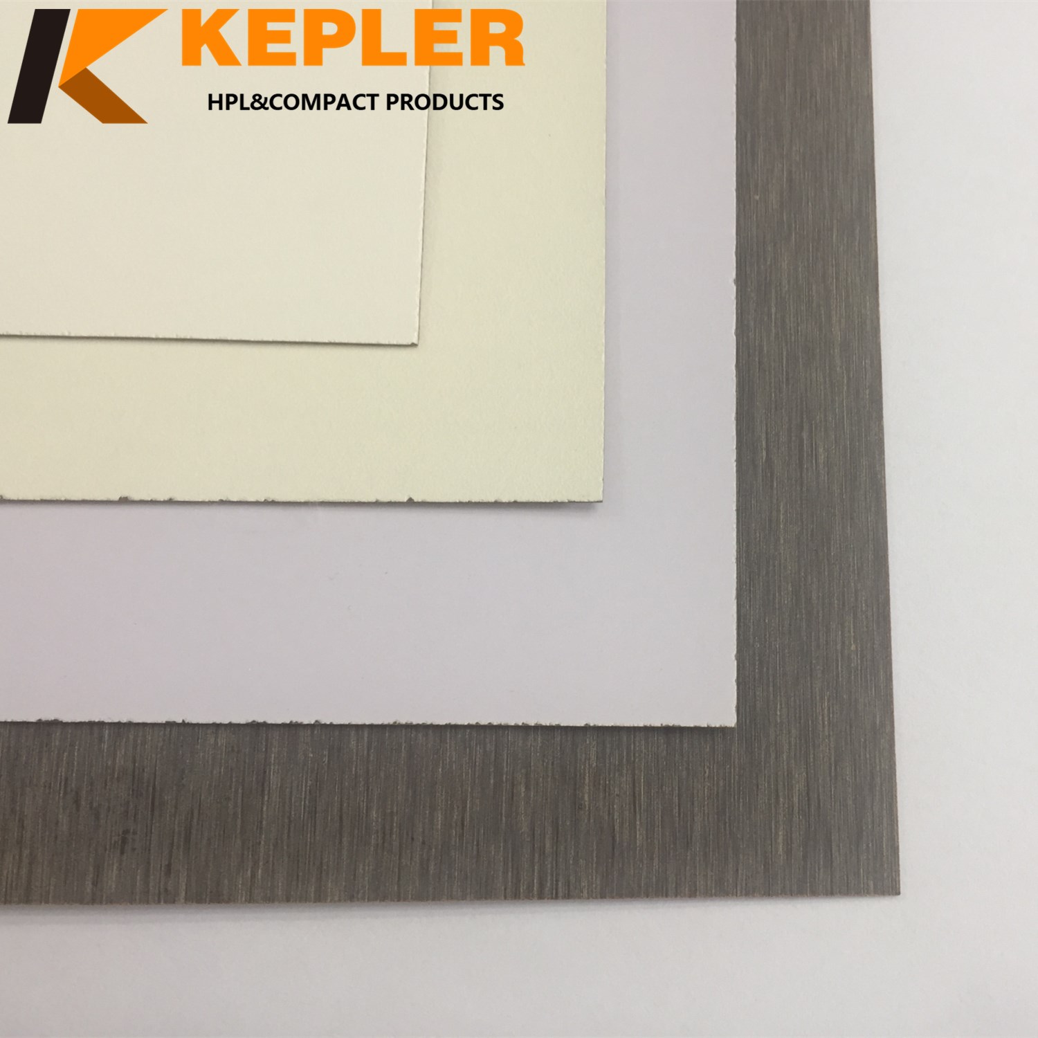 Kepler waterproof matt and high  glossy white surface high pressure formica melamine laminate  hpl sheets manufacturer