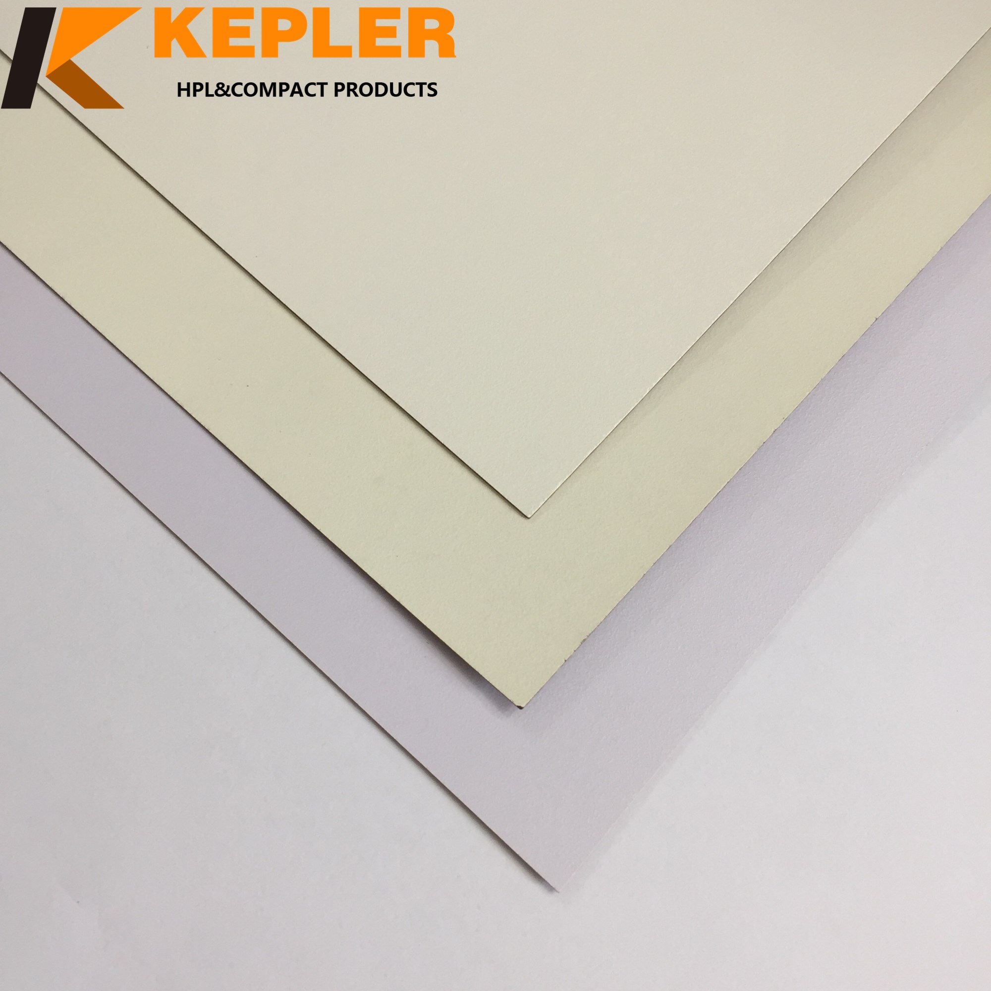 Kepler decorative white interior and exterior  high pressure melamine  laminate HPL sheets