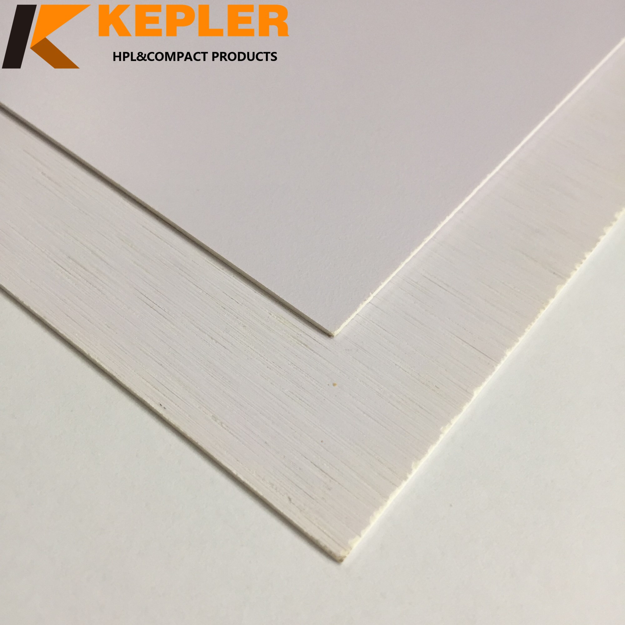 Kepler decorative waterproof durable 1.3mm thickness white color solid core hpl compact laminate panel manufacturer 