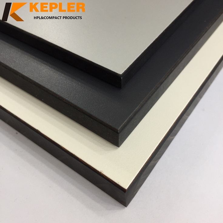 Kepler exterior rich colors waterproof anti-uv compact laminate HPL  table top board supplier in China