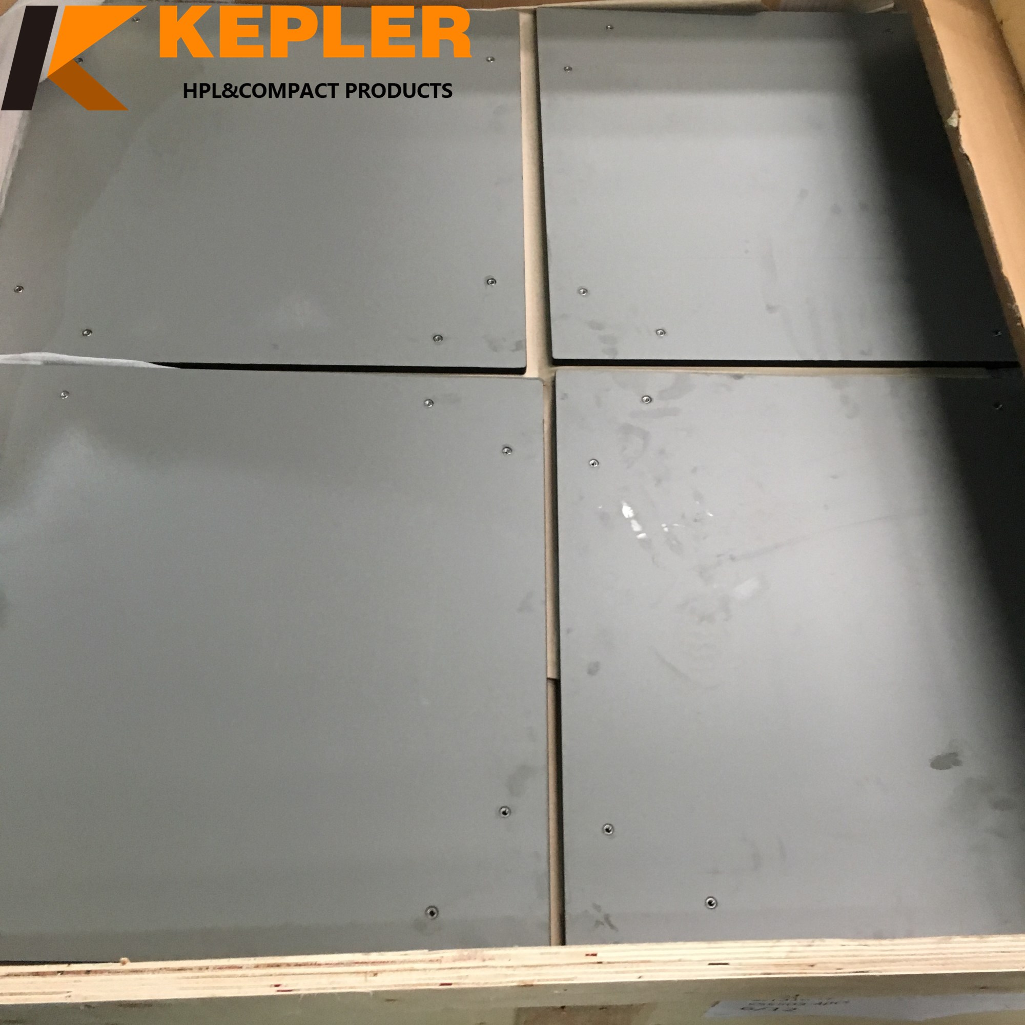 Kepler square rectangular round non-standard size phenolic compact laminate hpl table top panel manufacturer with inserts