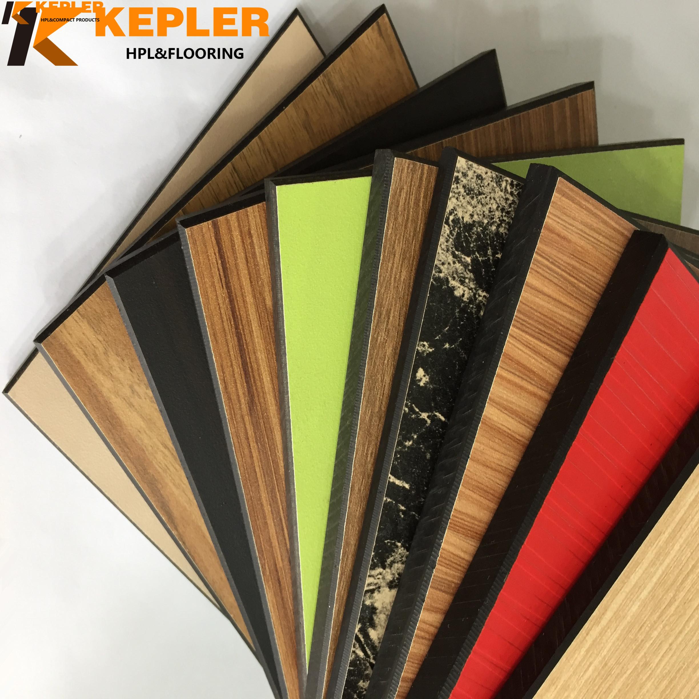 Kepler rich color decorative phenolic resin hpl compact laminate board manufacturer