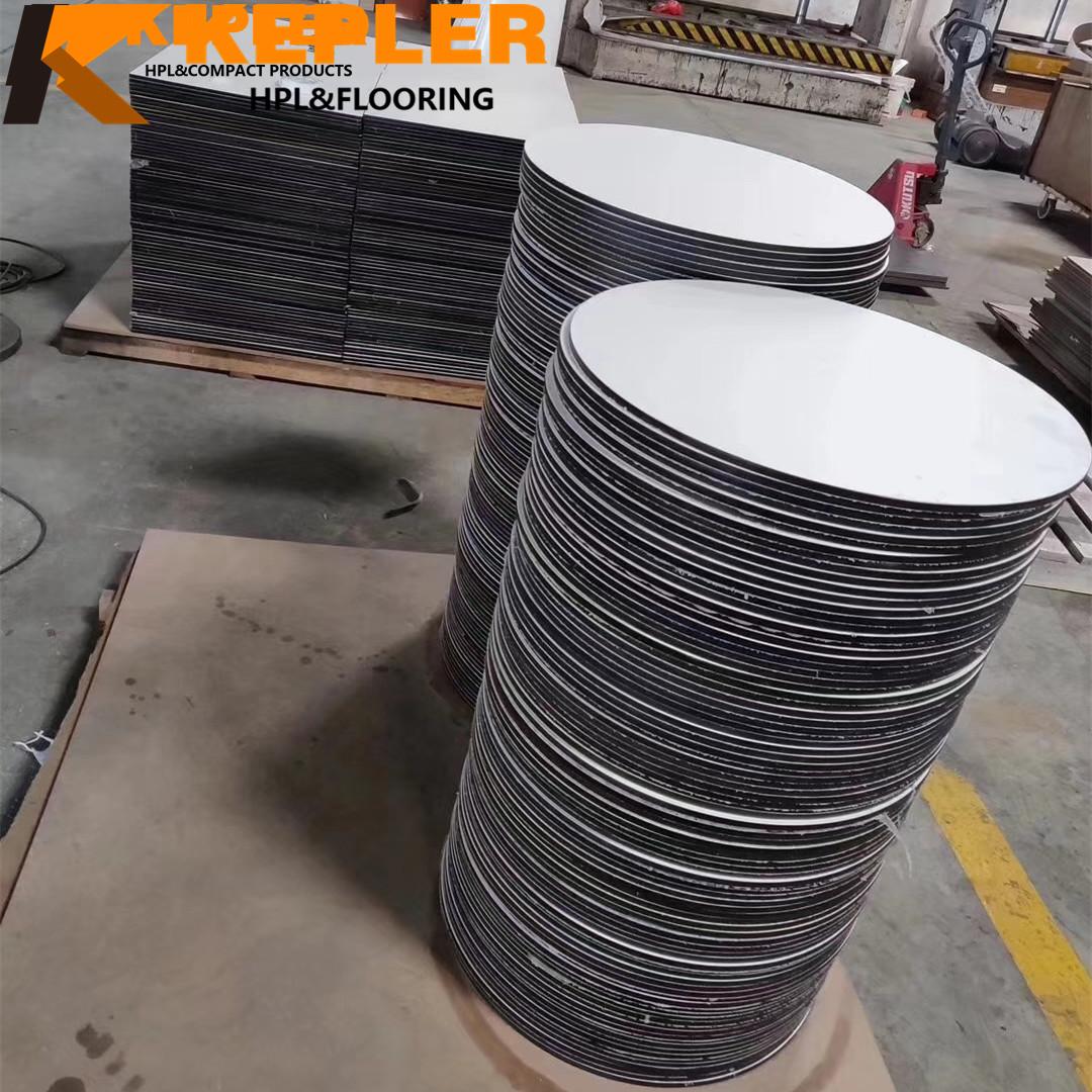 Kepler modern matt finishing customized CNC design phenolic compact table top panels manufacturer in China