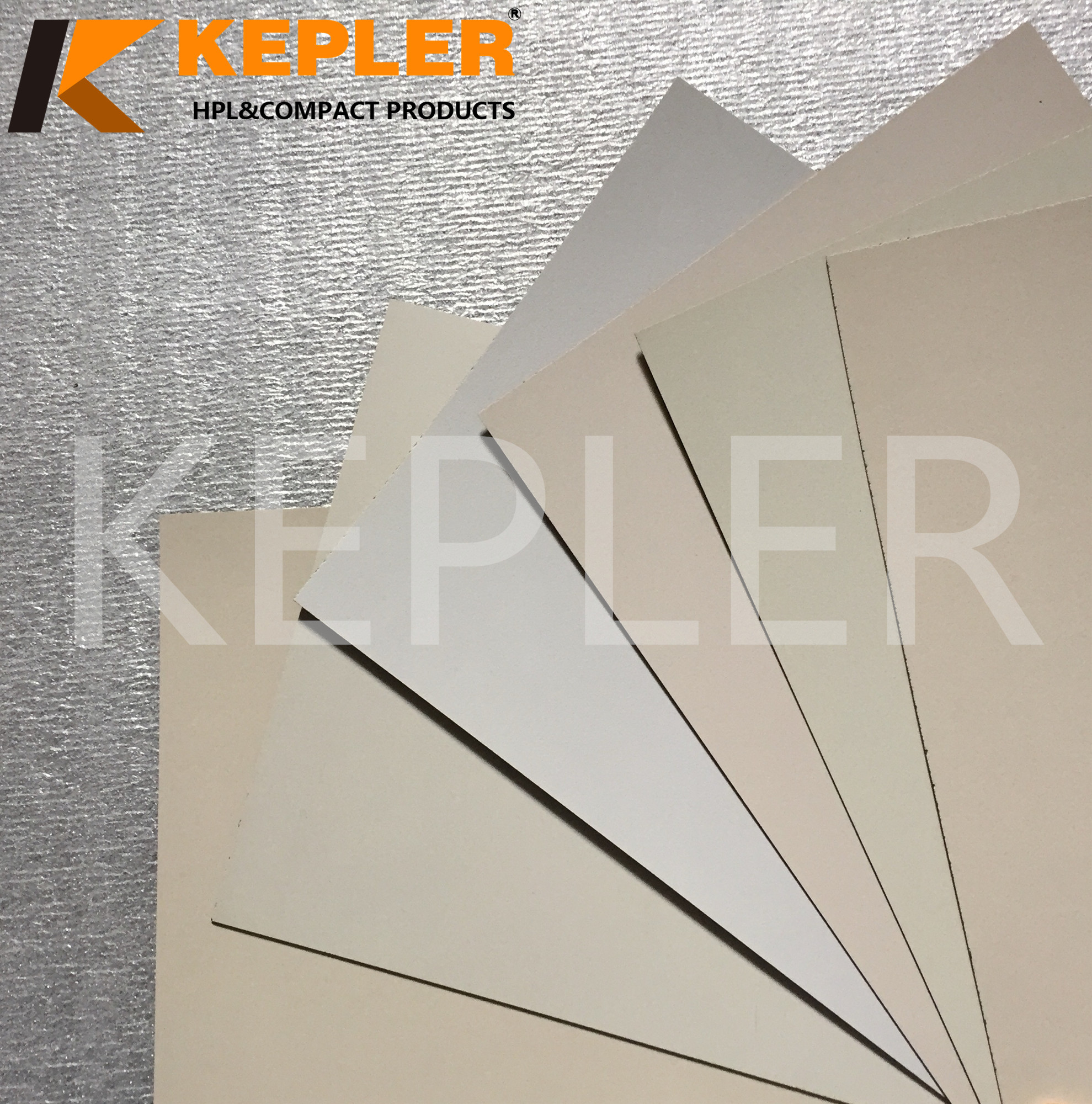 Kepler Decorative Furniture White HPL High Pressure Melamine Laminate Sheets