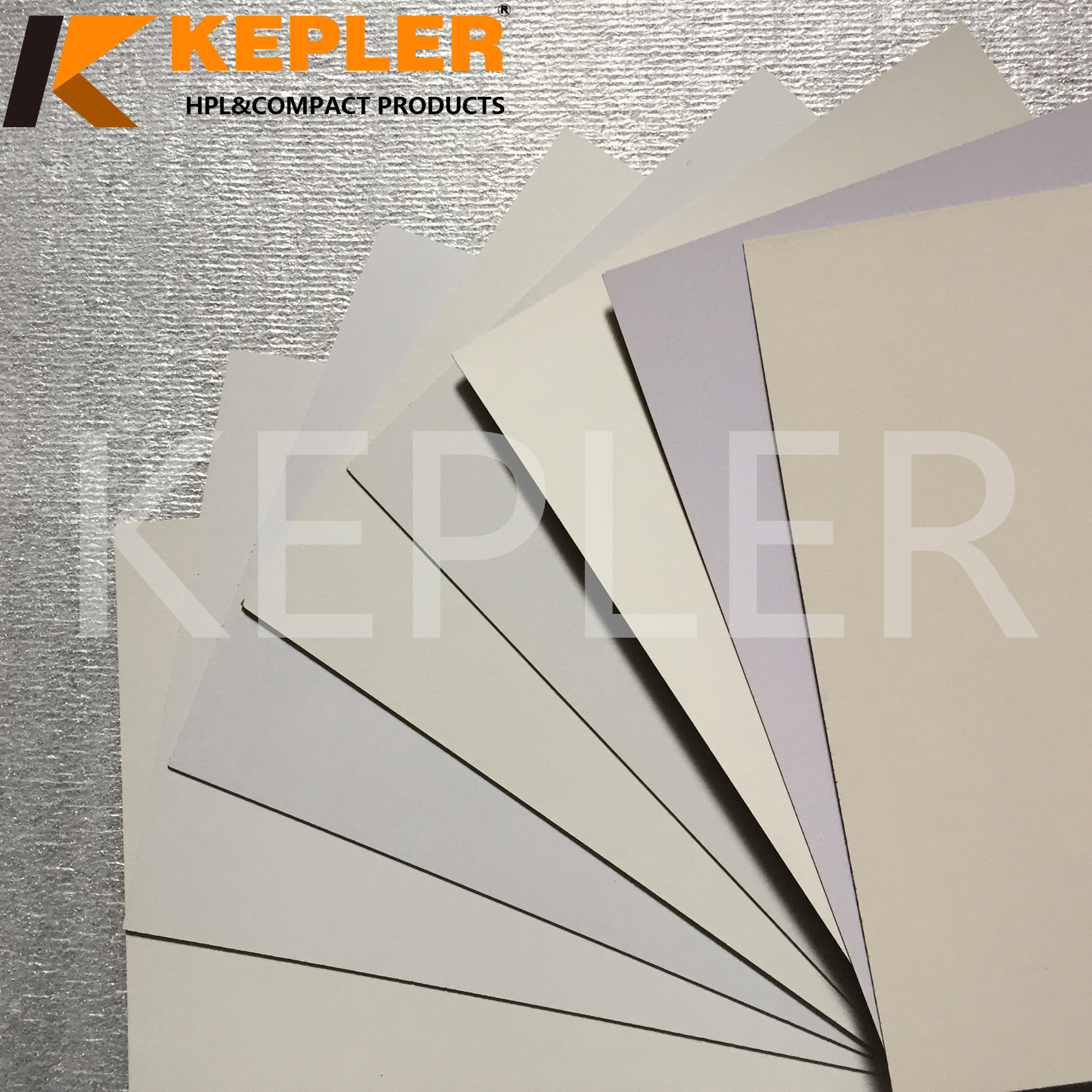 Kepler Decorative Furniture 0.8mm Glossy Matt White HPL High Pressure Laminate Sheets Manufacturer