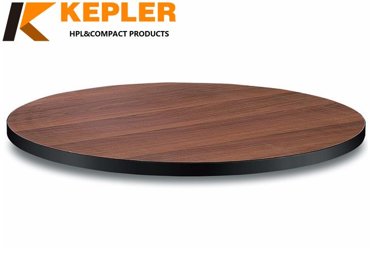 Kepler Low Price New Design Cafe Restaurant Hpl Phenolic Resin Compact Laminate Table Top