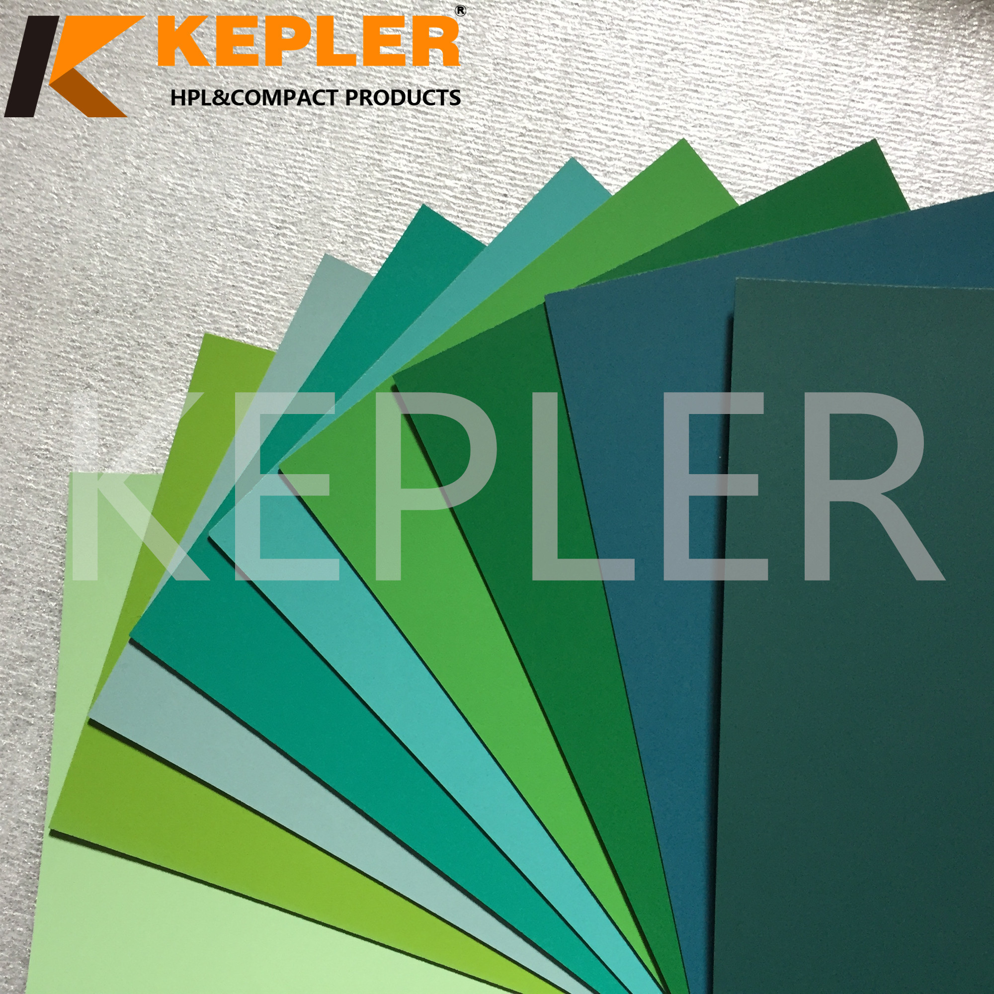 Kepler Factory Direct Decorative Furniture Glossy Matt Green HPL High Pressure Laminate Sheets