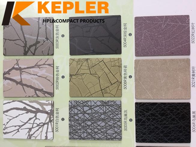 Kepler Factory Direct Decorative Furniture Flower Design HPL High Pressure Laminate Sheets
