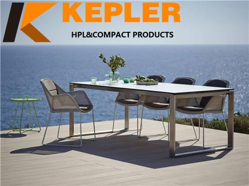 China manufacturer compact laminate durable outdoor anti-UV waterproof hpl table tops
