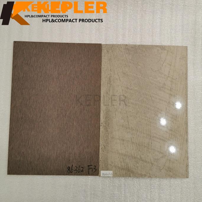 Kepler HPL High Pressure Laminate Fireproof Board Compact Laminate Sheet Wood Grain with Lichen Finish