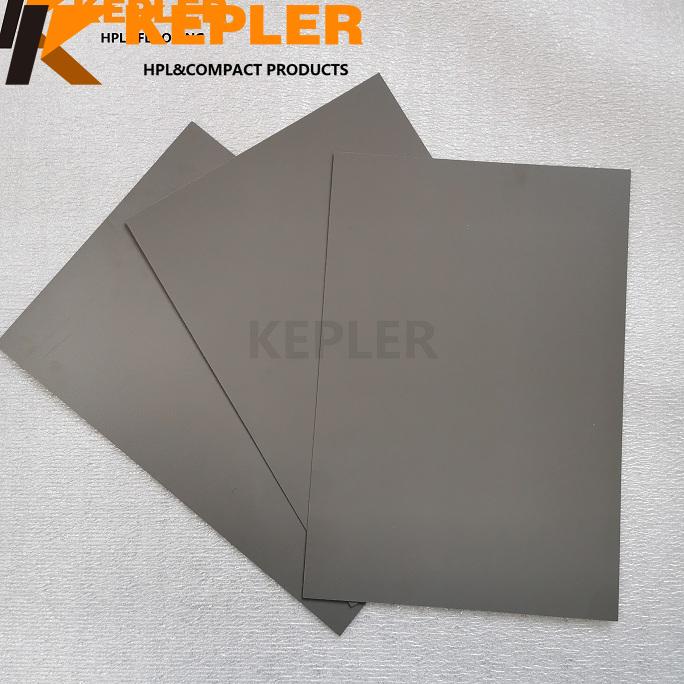 Kepler HPL High Pressure Laminate Sheet Compact Laminate Board Grey Color