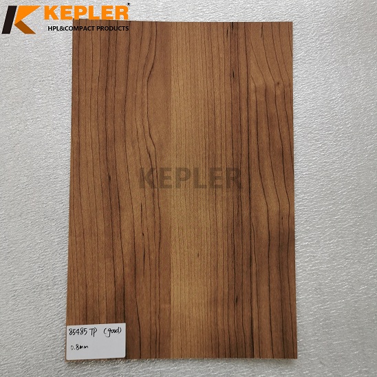 Kepler 0.8mm HPL High Pressure Laminate Sheet Compact Laminate Board Wood Grain Phenolic 