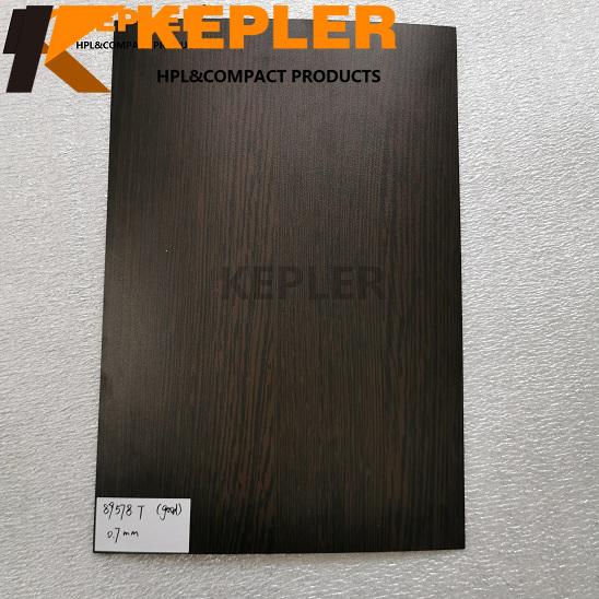 Kepler 0.7mm HPL High Pressure Laminate Sheet Compact Laminate Board Wood Grain Phenolic 89578T