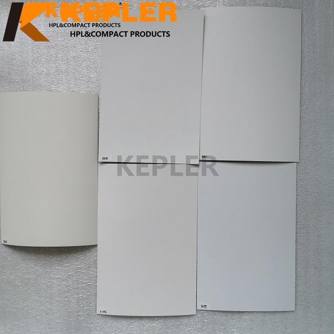Kepler HPL High Pressure Laminate Sheet Compact Laminate Board White Color
