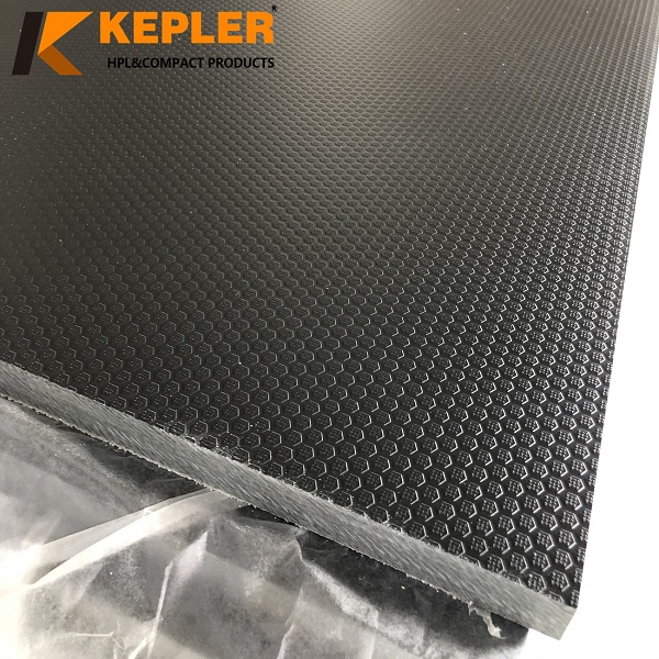 Kepler HPL Compact Laminate Board Solid Black Color Customized Surface