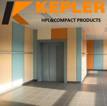 Hospital Clean Room Aisle Corridor Use Anti bacterial HPL Phenolic Resin Compact Laminate Board Wall Panel