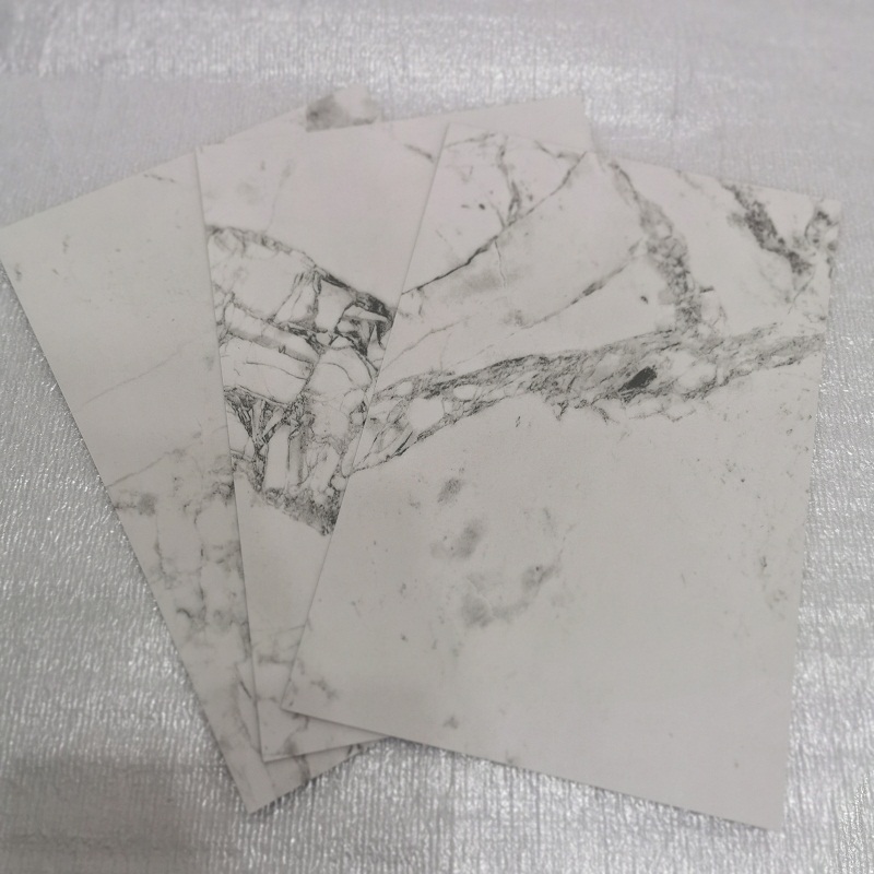 White Marble Design Glossy Finish 0.6mm HPL Post Forming High Pressure Laminate Sheet Fireproof Kitchen Countertop Cabinet Door