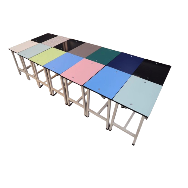 Customized Kindergarten School HPL Compact Laminate Chair Stool Table Top Desk