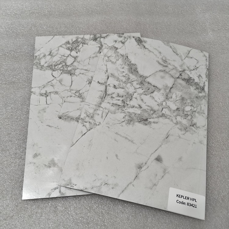 Waterproof 2mm Formica White Marble Phenolic HPL Compact Board for Bathroom Wall Decoration