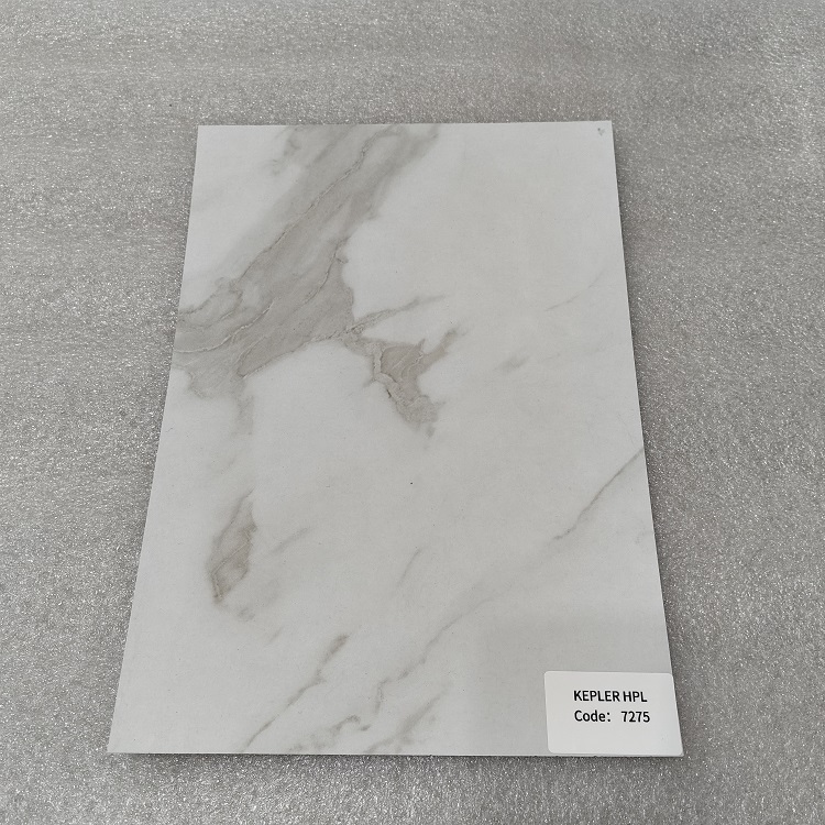 6mm Anti UV Formica White Marble Phenolic HPL Compact Laminate Board for Exterior Facade Fence