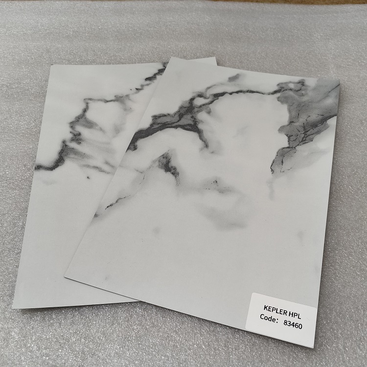 12mm Formica White Marble Phenolic HPL Compact Laminate Board for Countertop Caffe Tabletop
