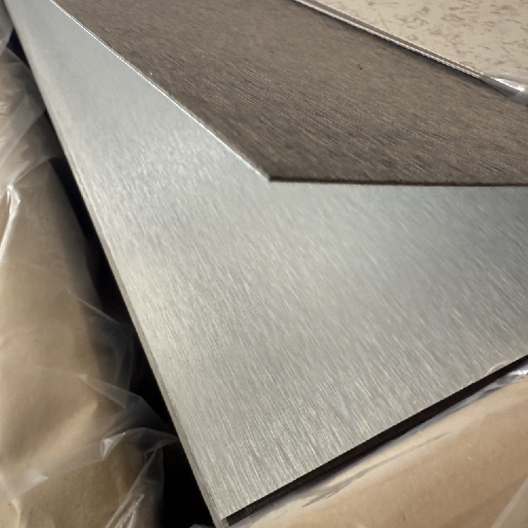 1220*2440*0.8mm Silver Brushed Metallic Formica HPL High Pressure Laminate Sheet