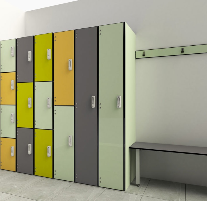 Waterproof Anti Bacterial Phenolic Resin HPL Compact Laminate Board for GYM Storage Locker Bench