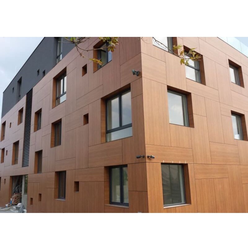 6mm 8mm 10mm Wall Panel Phenolic Resin HPL Compact Laminate Board for Exterior Ventilate Facde Fence 