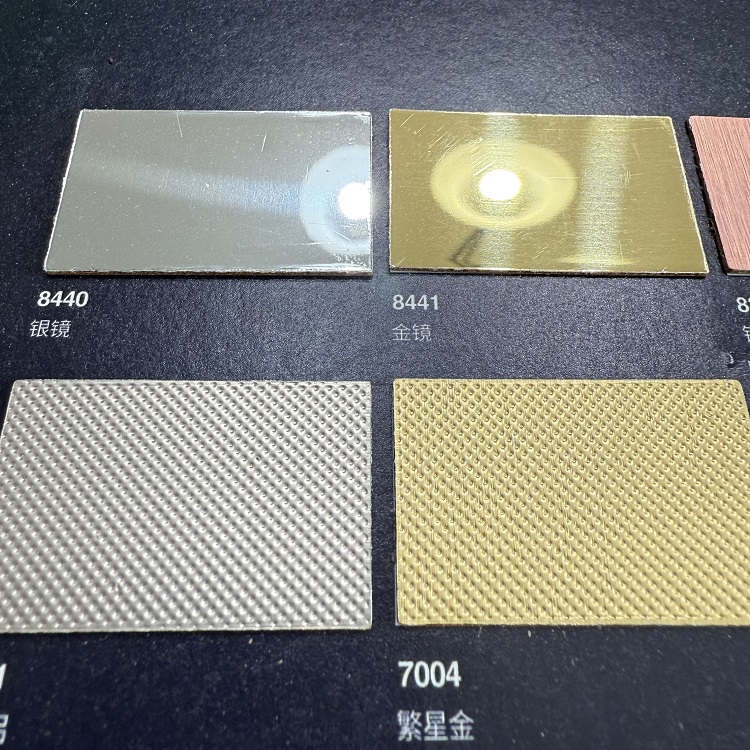 Golden Silver Mirror Dot Metallic Formica HPL High Pressure Laminate Sheet