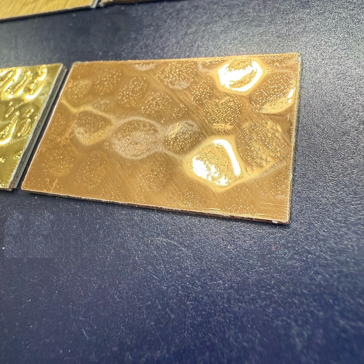 Hammer Finish Aluminum Metallic Formica HPL High Pressure Laminate Sheet 